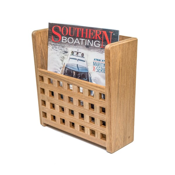 Grate Front Magazine Rack